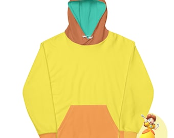 Princess Daisy Super Mario Inspired Color Palette Unisex Hoodie