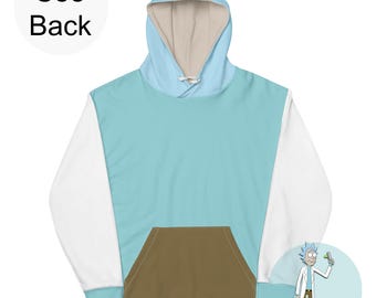 Rick Sanchez Rick and Morty Inspired Color Palette Unisex Hoodie