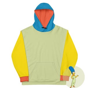 Marge Simpson The Simpsons Inspired Color Palette Unisex Hoodie