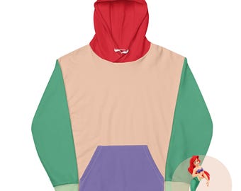 Ariel The Little Mermaid Inspired Color Palette Unisex Hoodie