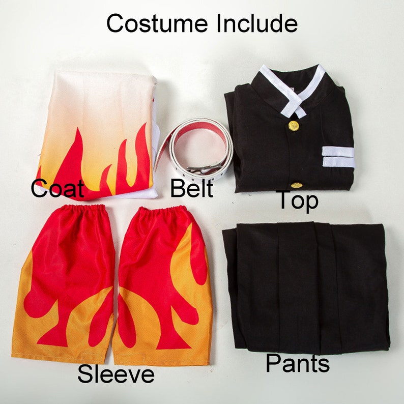 Rengoku Kyoujurou Cosplay Costume Japanese Anime Costume Full Set With
