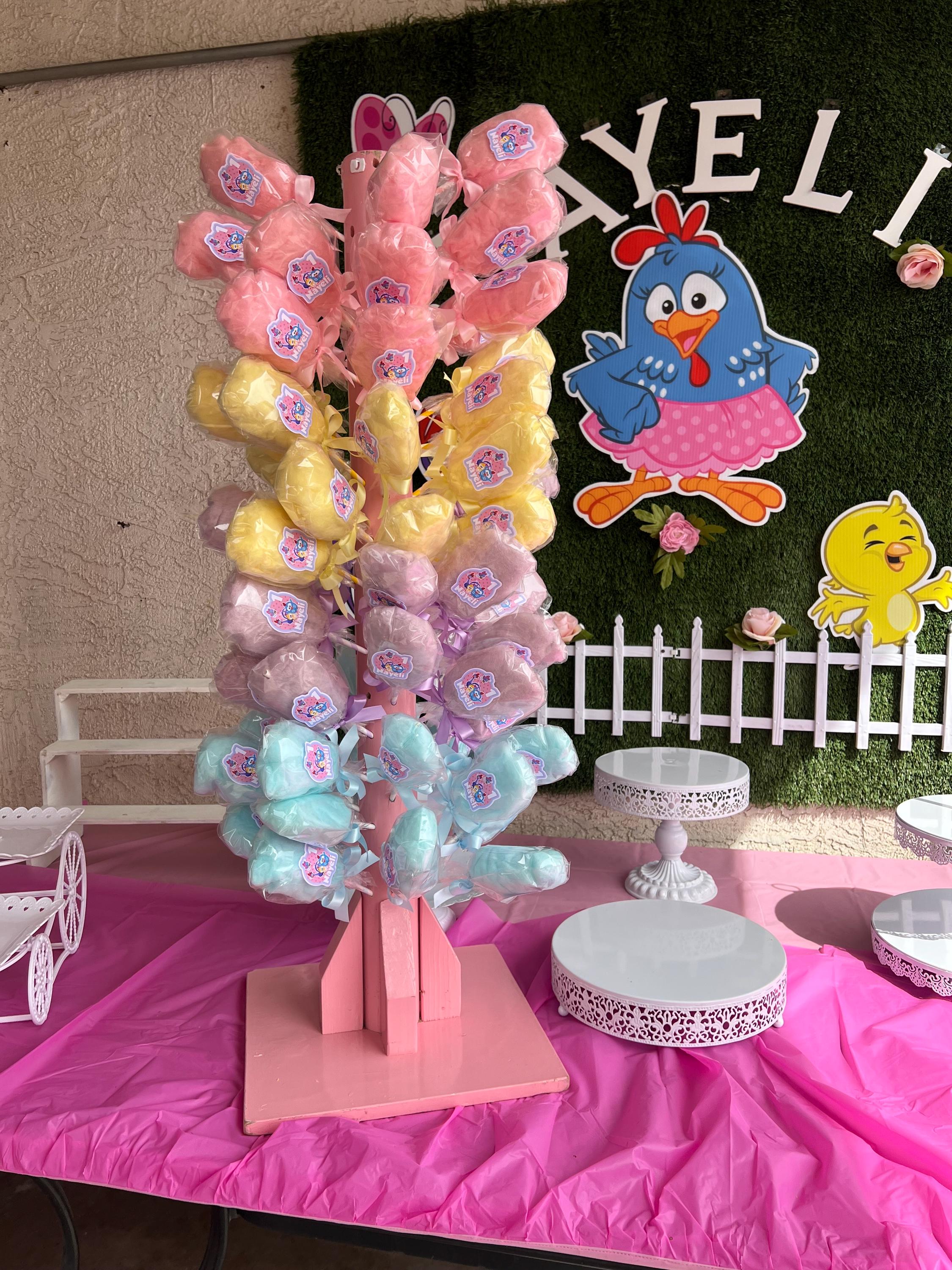 Cotton candy pops
