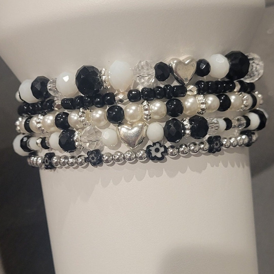 Black and White Stanley Cup Accessories / Polar Bracelets for Tumbler