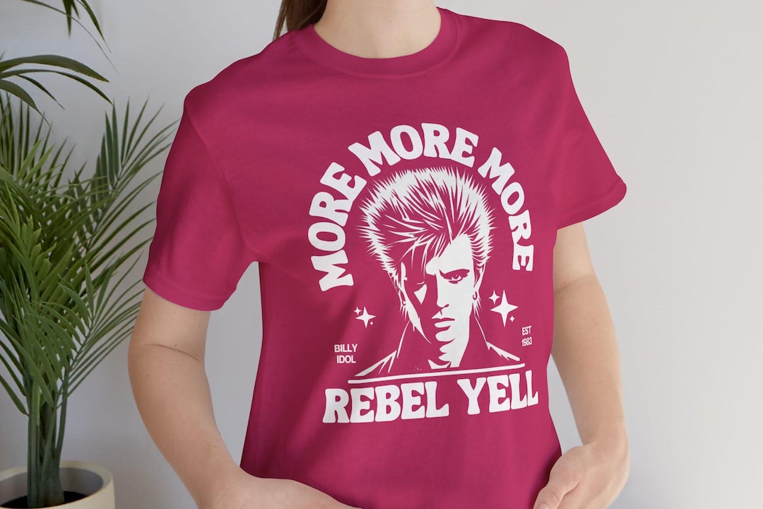 Vintage Billy Idol Rebel Yell T-shirt: 80s Rock Music Tee - Etsy
