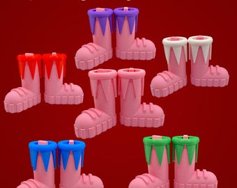 Pink Enchanted Elf Boots - LIMITED EDITION | Christmas Elf Boots | Mischievous Elf | Ceiling Elf Boots | Elf Accessories | Sticky Elf Boots