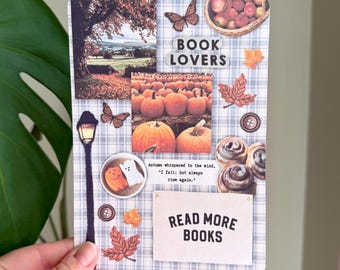 Inserto acogedor para Kindle de otoño / Accesorio de lectura con estética otoñal / Insertos para Kindle Paperwhite / Decoración otoñal para amantes de los libros / Regalo de lectura acogedor