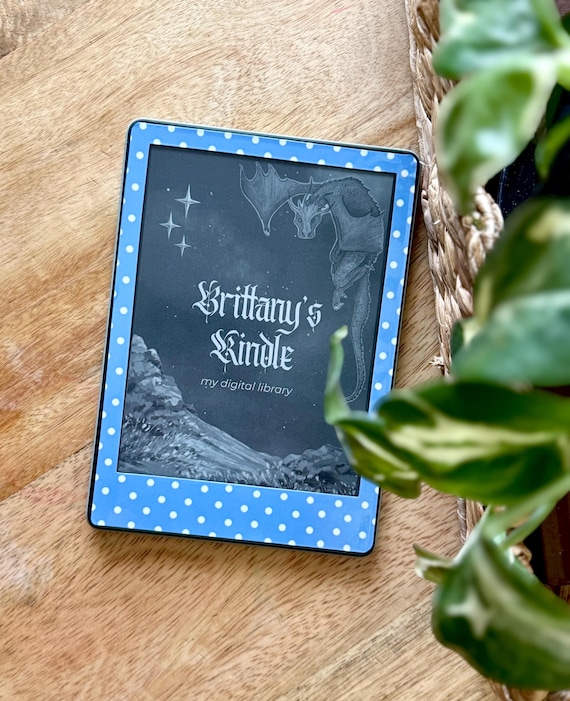 Polka Dot Kindle Skin | Minimalist Kindle Cover | Coquette Kindle Decor | Girly Kindle Accessories | Kindle Paperwhite Skin | Bookish Gift