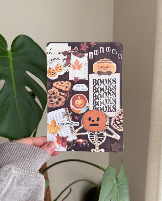 Autumn Kindle Insert | Bookish Halloween Kindle Decor | Kindle Accessory | Kindle Paperwhite Inserts | Fall Aesthetic | Bookish Gift For Her