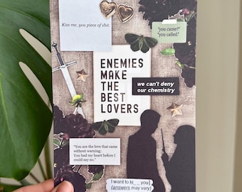 Enemies to Lovers Kindle Insert | Romance Bookish Accessory | Fantasy Romance Aesthetic | Kindle Paperwhite Inserts | Bookish Gift For Her