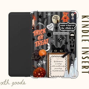 Spooky Halloween Kindle Insert | Bookish Fall Kindle Decor | Kindle Accessory | Kindle Paperwhite Inserts | Fall Aesthetic | Bookish Gift