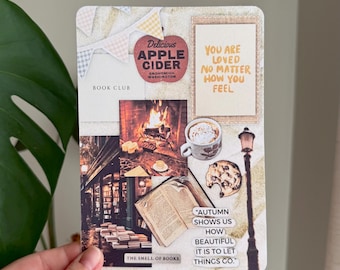 Cozy Fall Kindle Insert | Autumn Bookish Vibes | Kindle Accessory | Kindle Paperwhite Inserts | Fall Aesthetic | Cozy Reading Gift