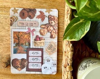 Cozy Fall Kindle Insert | Bookish Autumn Decor | Seasonal Kindle Decor | Kindle Accessory | Kindle Paperwhite Insert | Bookish Gift For Her