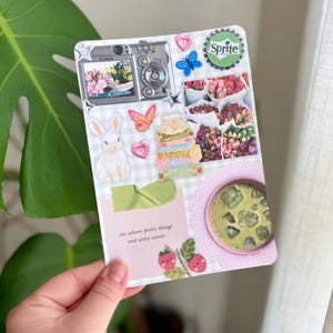 春のKindleインサート｜コテージコア風Kindleデコレーション｜かわいい読書用コラージュ｜Kindle Paperwhiteアクセサリー｜花柄Kindleデコレーション｜本好きへのギフト