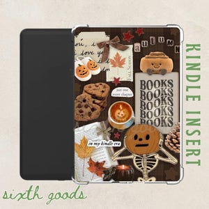 Autumn Kindle Insert | Bookish Halloween Decal | Kindle Decor | Kindle Accessory | Kindle Paperwhite Inserts | Fall Aesthetic | Bookish Gift | Fall Kindle Decor | Autumn Aesthetic | Pumpkin Kindle Insert | Fall Vibes | Spooky Fall Kindle Insert | Halloween Kindle Gifts For Her