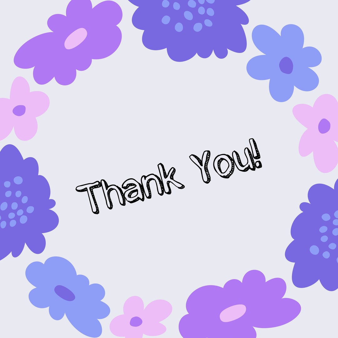 Cute Printable Handmade Thank You Card Etsy