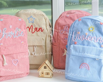 Customized Kids Backpack: Personalized Back-to-School Essential for Students - Monogram Book Bag, Overnight Bag, and Birthday Gift