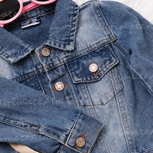 Benutzerdefinierte Jeansjacke: Personalisierte Jacke mit Namen für Kleinkinder und Babys für einzigartige individuelle Babykleidung, ideales Geschenk und Ankündigung zur Babyparty Bild 5