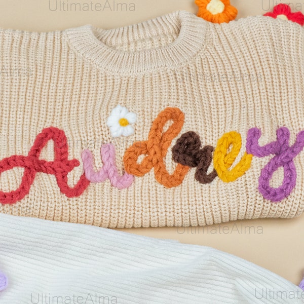 Customized Baby Sweaters: Easter Presents for Little Ones with Personalized Embroidered Names - Ideal for Baby Showers and Birthdays