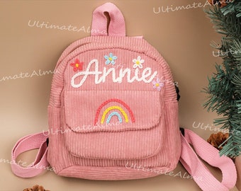 Embroidered Kids and Toddler Backpack: Personalized Monogram Nursery Backpack for Back to School