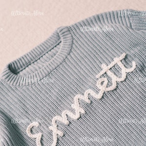 Personalized New Year gift for baby Personalized Baby Sweater for Your Beloved Niece: Featuring Name and Monogram zdjęcie 5