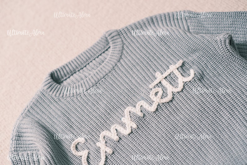 Personalized New Year gift for baby Personalized Baby Sweater for Your Beloved Niece: Featuring Name and Monogram zdjęcie 5