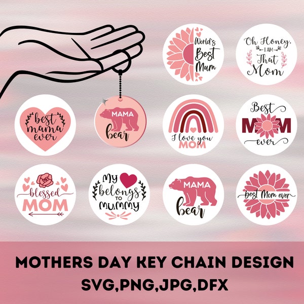 Mom keychain svg bundle, Mom Life Keychain, Mom Keychain png , Round keychain svg saying, Key Ring svg, mom saying svg, DIGITAL DOWNLOAD