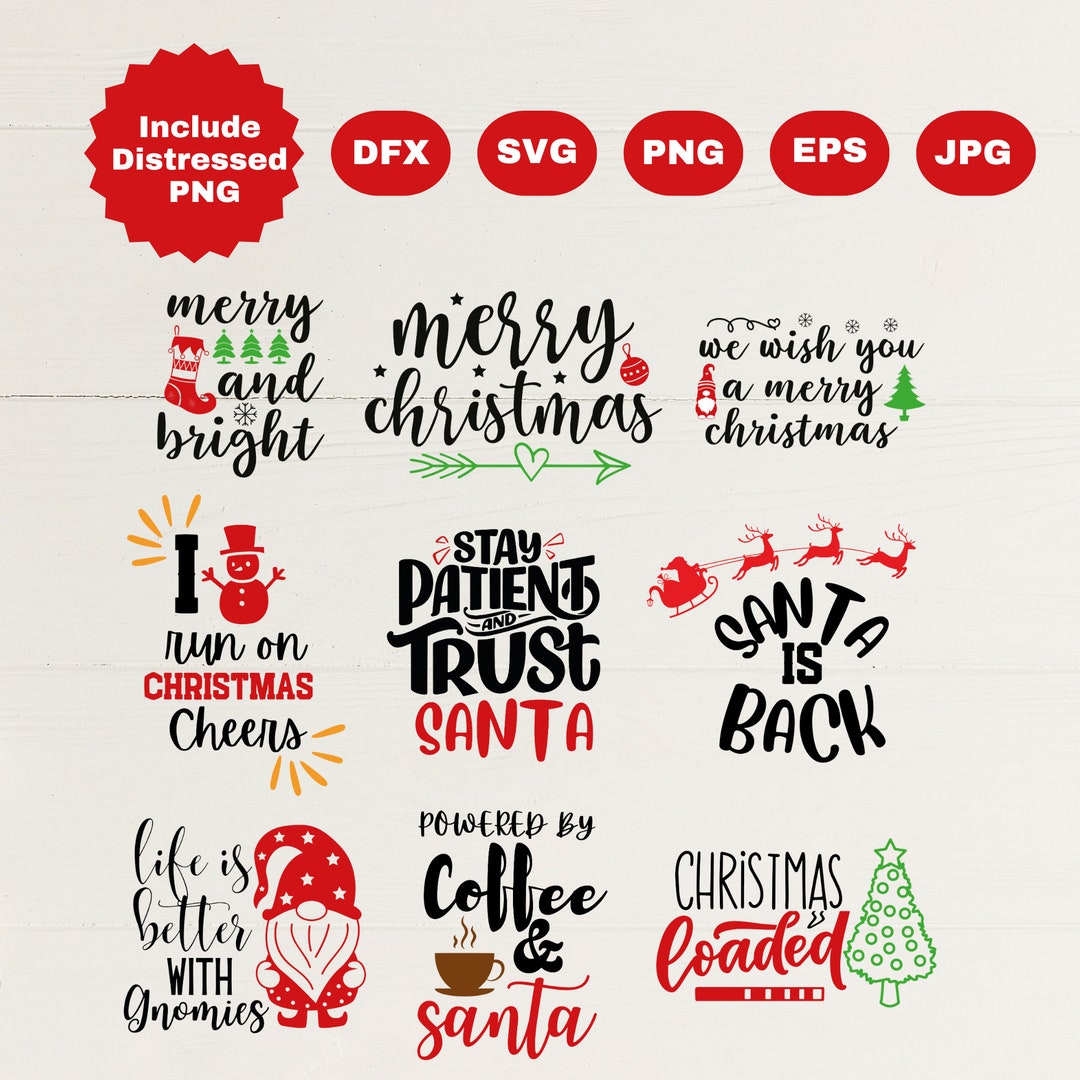 Christmas SVG Bundle / Funny Christmas SVG / Cut File / Cricut / Clip ...