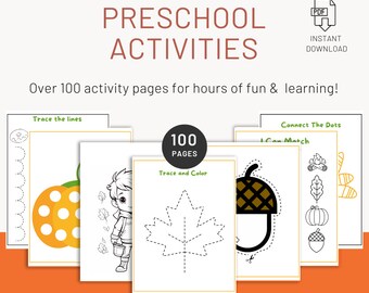 Fall Preschool Unit | Preschool Worksheets Printable | Fall Preschool Coloring Pages