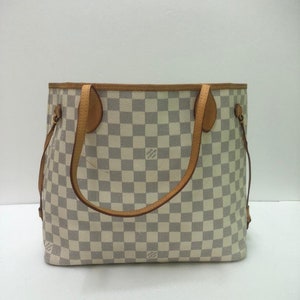 Louis Vuitton Saleya MM in Damier Azur Canvas and Vachetta Leather - Sindur  Style