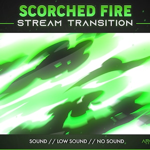 Fire Flame Stream Transition - Scorched - Fire Twitch Overlay, Cool Animation, Flame