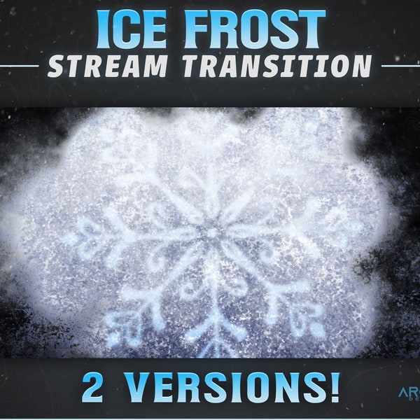 Winter Stream Transition - Ice Frost - Snow Transition, Christmas Transition, Animated