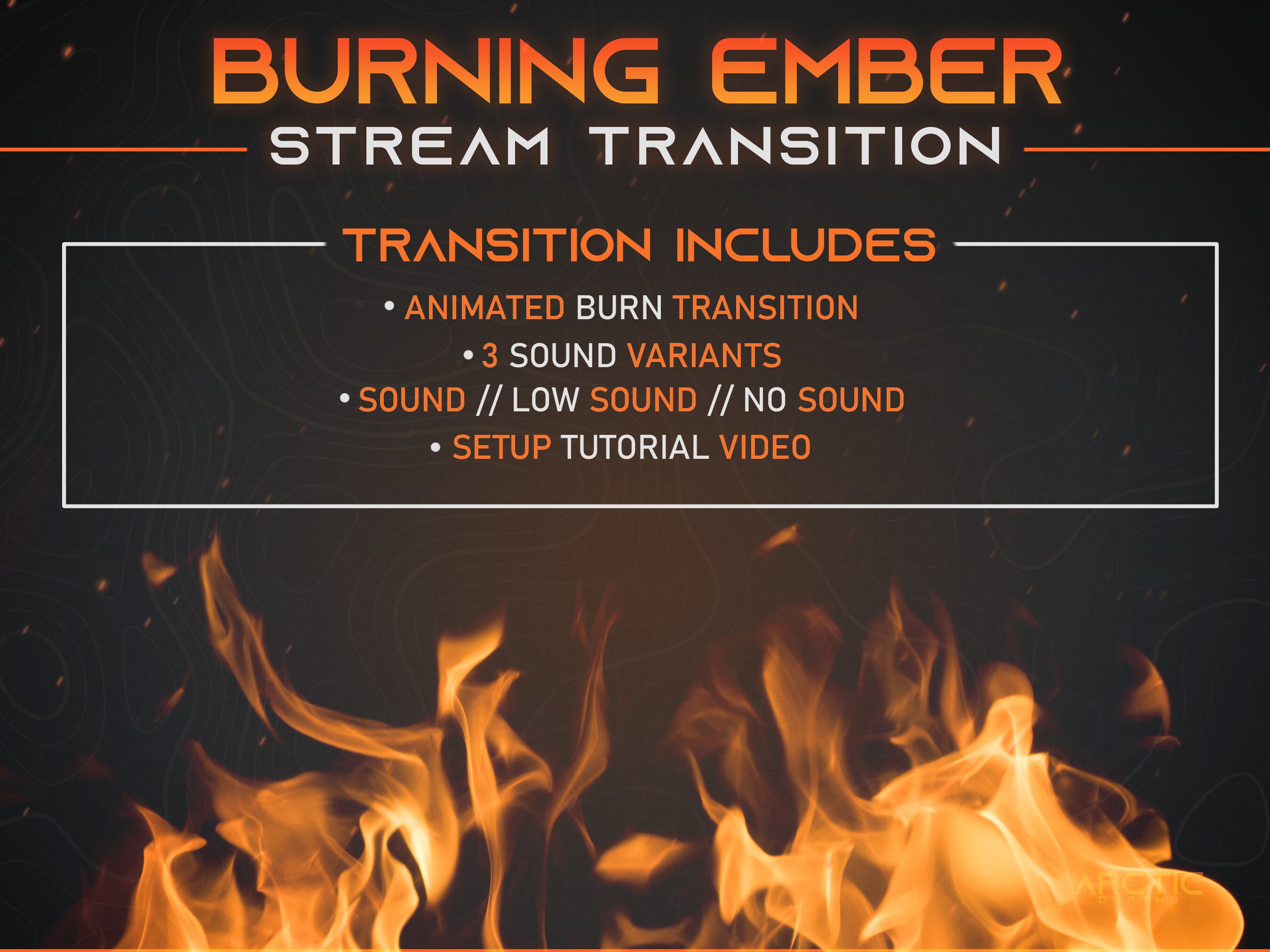 Stream Fire Icon Fire Stream Transition - Burning - Fire Twitch Overlay, Cool Animation ...