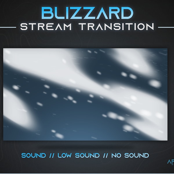Winter Stream Transition - Blizzard - Snow Transition, Christmas Transition