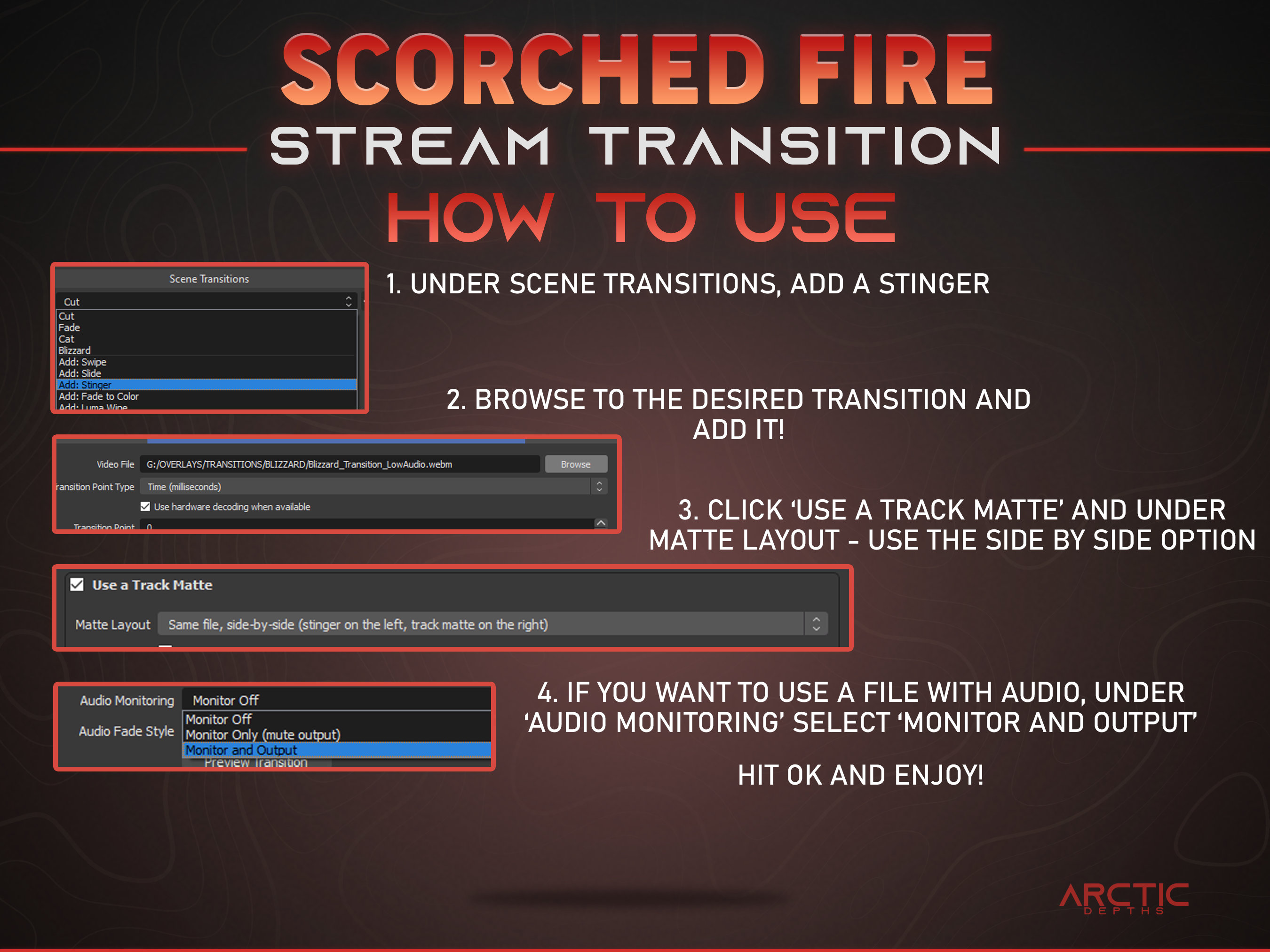 Fire Flame Stream Transition - Scorched - Fire Twitch Overlay, Cool ...