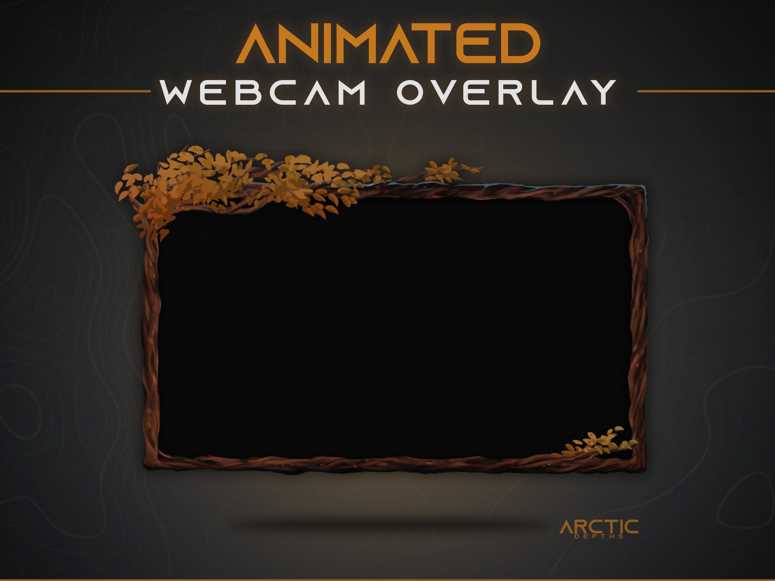 Fall Webcam Overlay - Animated - Autumn Twitch Overlay, Thanksgiving ...