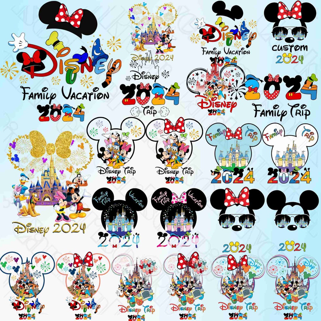 20 Designs Family Trip 2024 Sublimation Design, Vacay Mode, Magical Kingdom Png, Trip 2024