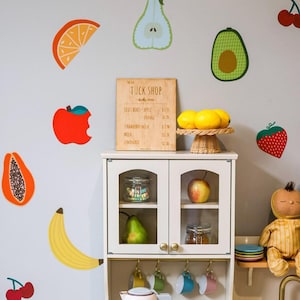 Fruit Nursery Wall Decals: Playroom Decor, Peel and Stick Stickers