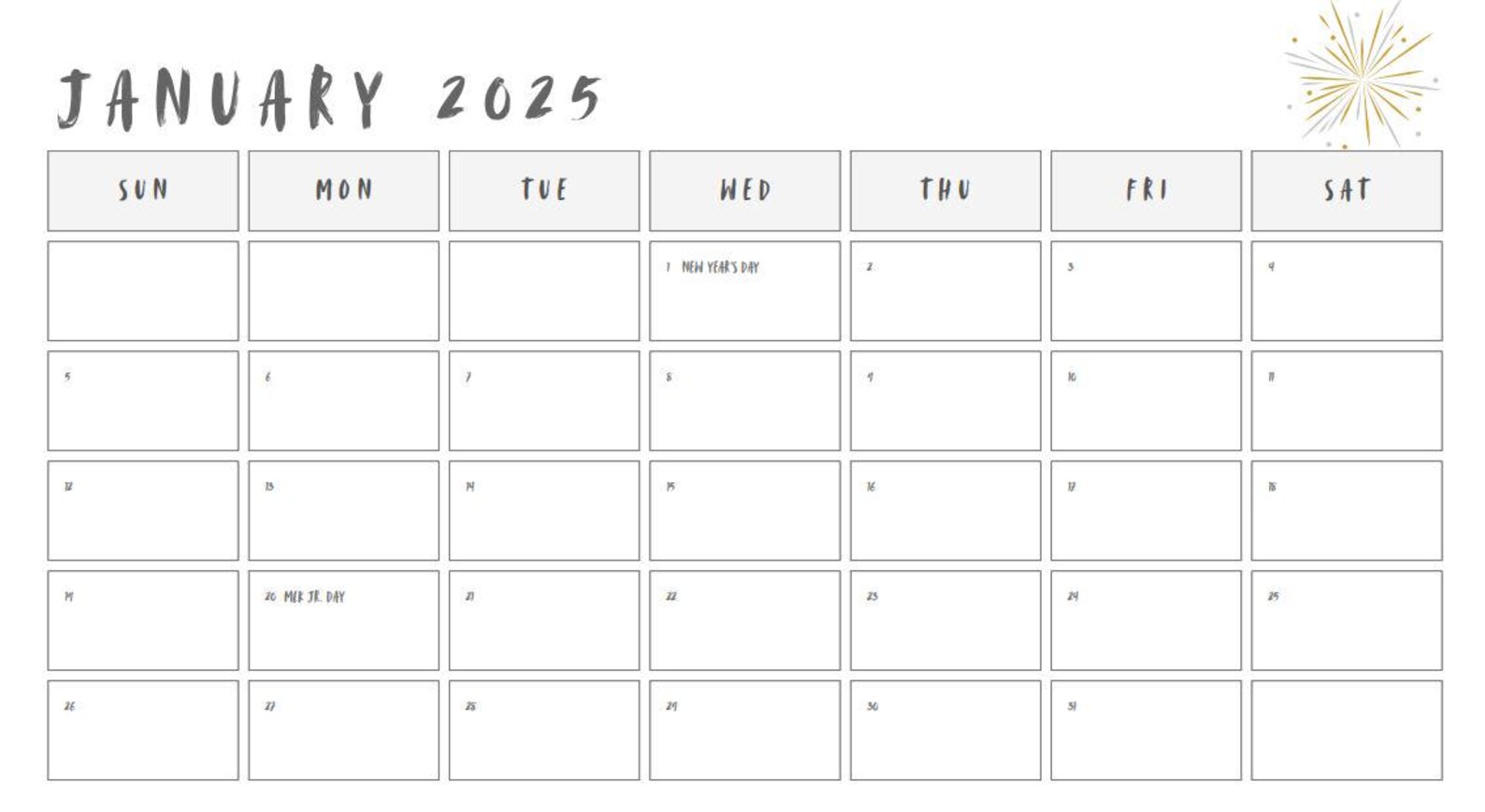 Calendar - 12 Month - Customizable main image 1