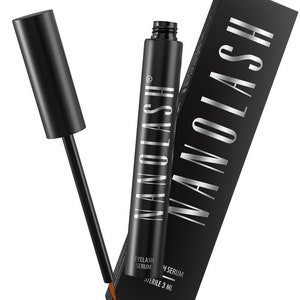 Nanolash eyelash serum and eyebrow serum. Eyelash booster for long, thick and beautiful lashes in 30 days. image 1