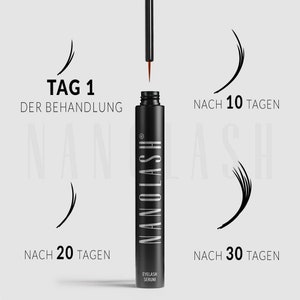 Nanolash wimperserum en wenkbrauwserum. Wimperbooster voor lange, dikke en mooie wimpers in 30 dagen. afbeelding 3