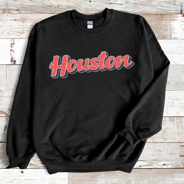 Houston Sweatshirt, Vintage Houston Shirt, Retro Houston Sweatshirt, Houston Varsity T-shirt, H-town Shirt