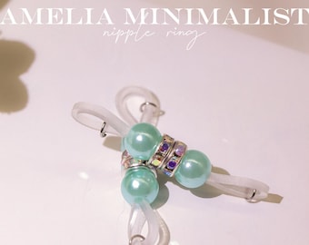 Adjustable Clip On Nipple Rings No Piercing Fake Barbells Nipple Jewelry Sexy Accessory Jewelry Comfortable Nipple Clamps for Everyday Wear