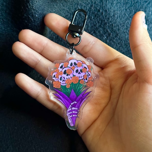 Día de los muertos keychain/sticker