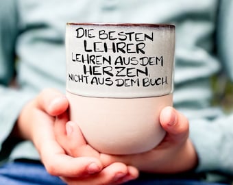 Becher für die besten Lehrer, Tasse Lehrer Geschenk, Geschenk Lehrerin, Spruchtasse, Geschenk Lehrer & Lehrerin, Abschiedsgeschenk Lehrer