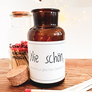 How nice that we live at the same time, gift with name & saying, candle in a glass, gift girlfriend, personalized gift girlfriend