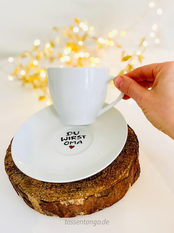 Du wirst Oma, Überraschung Geschenk, Schwangerschaft verkünden, Tasse Du wirst Oma, Du wirst Opa, Baby Ankündigung