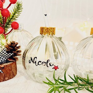 Weihnachtskugel trinkglas