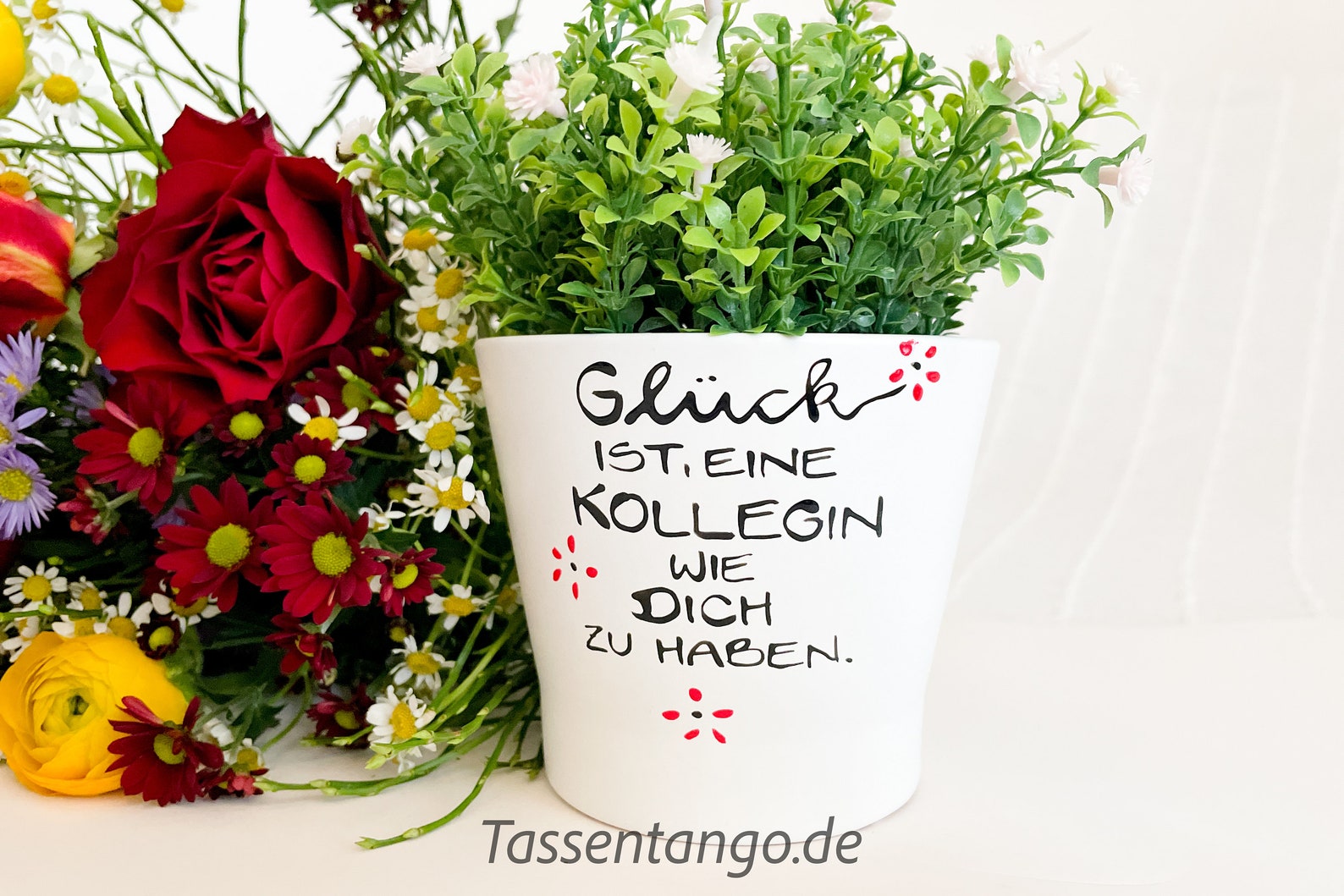 tazza da caffè con manico a forma di cuore, con scritta in lingua tedesca Glückist ein Schatz wie dich zu haben Liebe dichiaration Liebe Liebe Liebe