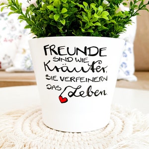 All Chic Kleiner Blumentopf 'Southern Kitchen' Für Drinnen & Draußen – Handgefertigt, Für Kräuter & Gewürze