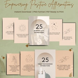 Women Affirmation Cards, Self Care Affirmation, Positive Affirmation Cards, Affirmation Cards Printable, Digital Download, Minimalist,Simple